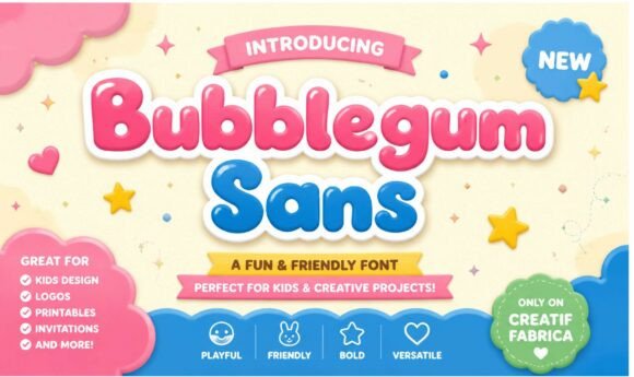 Bubblegum Sans: A Playful Font for Joyful Branding