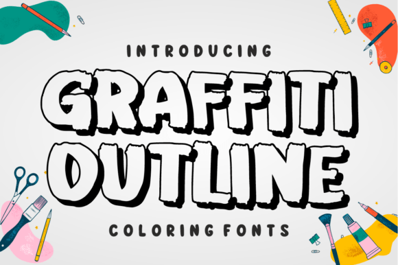 Graffiti Outline: A Street-Ready Font for Bold Color
