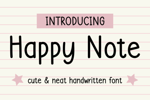 Happy Note: A Typeface That Brings Joy to Your Creative Projects