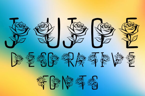 Jujoe: A Floral Typeface for Elegant Design
