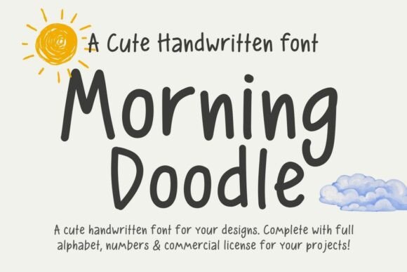 Morning Doodle: A Playful Chunky Handwritten Font