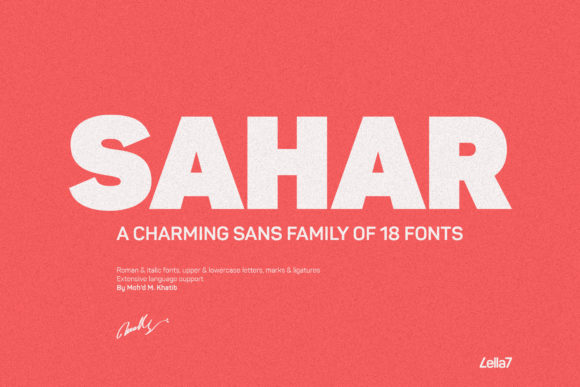 Sahar: A Font That Commands Attention with Charm