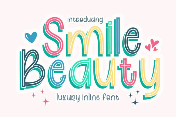 Smile Beauty: A Creative Font with Built-In Shadow Style