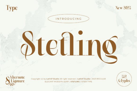 Stetling - Elegant Modern Serif: A Typeface for Timeless Projects