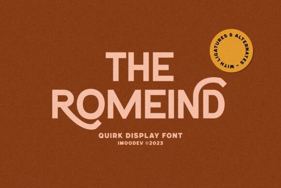 The Romeind: A Display Font That Balances Readability with Flair